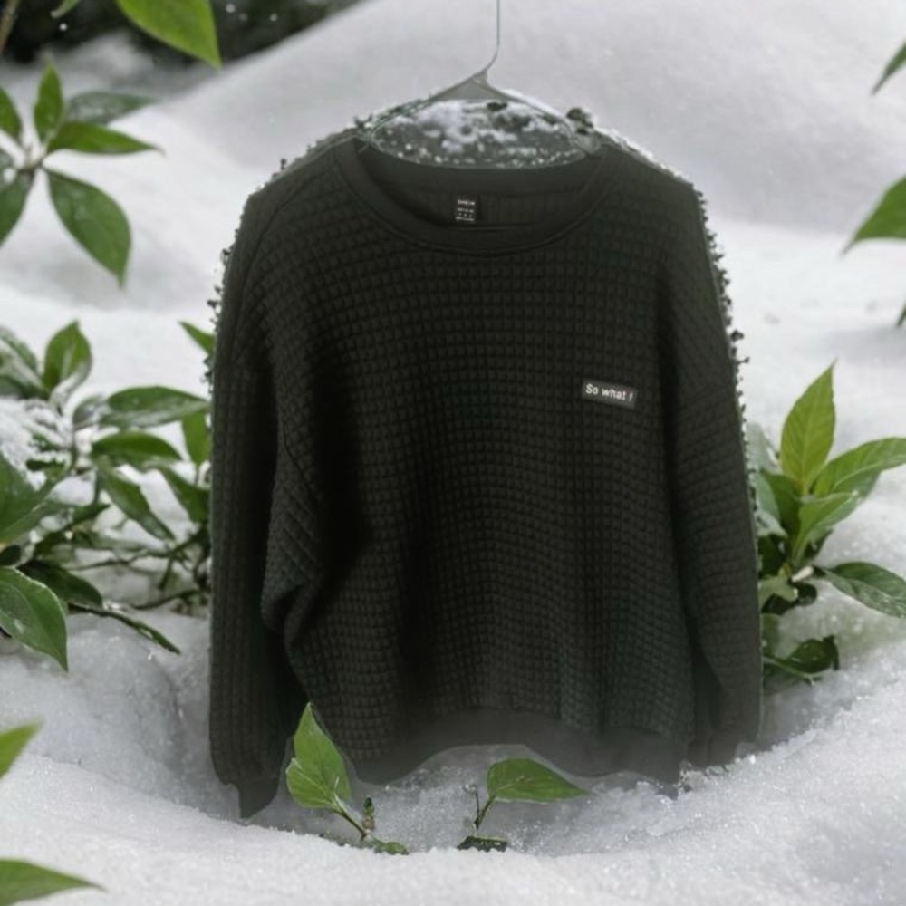 Pre Owned Women’s Shein So What! Sweatshirt Top Sz S Black Comfort Style